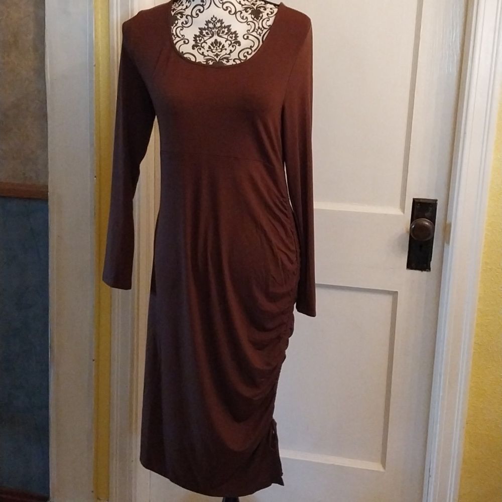 Ingrid& Isabel Long Sleeve Rushed Bodycon Maternity NWT Size M - Picture 3 of 12